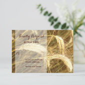 Rustige country wheat field Boerderij Wedding RSVP (Staand voorkant)