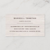 rustige cowboy pet western land visitekaartje (Achterkant)