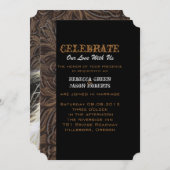 rustige cowboy - western land - paardenbruiloft kaart (Voorkant / Achterkant)