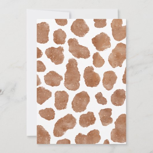 Rustige cowboy westerne koe eerste rodeo 1e verjaa kaart (Achterkant)