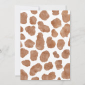 Rustige cowboy westerne koe eerste rodeo tweede ve kaart (Achterkant)