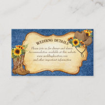 Rustige cowboylaarzen en pet-zonnebloemen denim