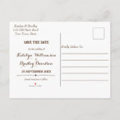 Rustige cowboylaarzen en waterverf van petten zonn aankondigingskaart (Achterkant)