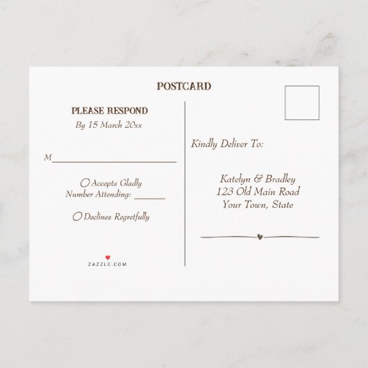 Rustige cowboylaarzen en waterverf van petten zonn aankondigingskaart (Achterkant)