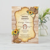 Rustige cowboylaarzen en waterverf van petten zonn kaart (Staand voorkant)