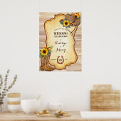 Rustige cowboylaarzen en waterverf van petten zonn poster (Keuken)