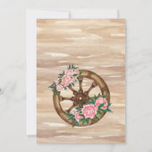 Rustige cowboylaarzen vilt pet pinda's waterverf kaart (Achterkant)