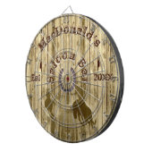 Rustige cowboys westerne salonbar dartbord (Voorkant Rechts)