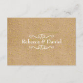 Rustige Craft Gold Dust Confetti Advice Advieskaart (Achterkant)