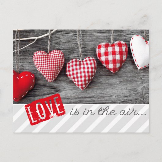 Rustige Craft Hearts Valentijnsdag Briefkaarten (Voorkant)