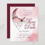 Rustige crescent Moon Mandala met lage begroting (Voorkant / Achterkant)