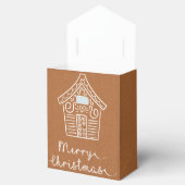Rustige Cute Gingerbrood House Brown Kerstcadeau Bedankdoosjes (Geopend)