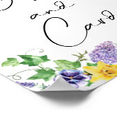 Rustige Daffodils & Wildbloemen Gegeven en Kaarten Poster (Hoek)