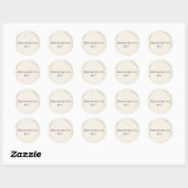 Rustige Dagelijkse Herinnering Ronde Sticker (Vel)