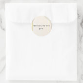 Rustige Dagelijkse Herinnering Ronde Sticker (Tas)