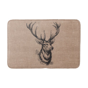Rustige  Deer Antlers Badmat