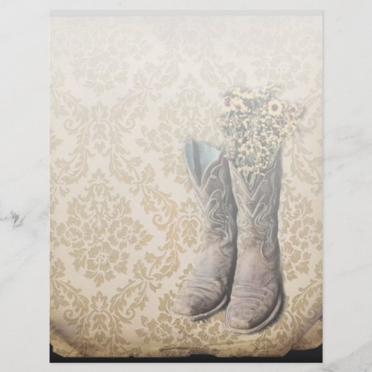 rustige demask western land cowboy boot (Voorkant)