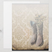 rustige demask western land cowboy boot (Voorkant / Achterkant)