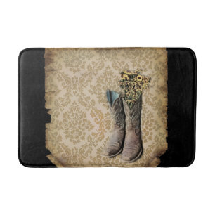 rustige demask western land cowboy boot badmat
