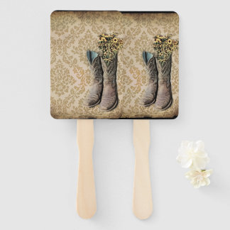 rustige demask western land cowboy boot handwaaier