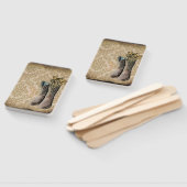 rustige demask western land cowboy boot handwaaier (Niet-gemonteerd)