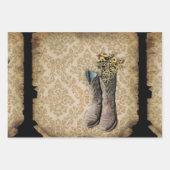 rustige demask western land cowboy boot inpakpapier vel (Voorkant)