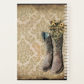rustige demask western land cowboy boot planner (Achterkant)