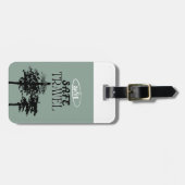 Rustige Denne Reisbagage Label Bagagelabel (Voorkant horizontaal)