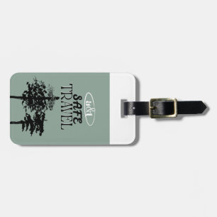 Rustige Denne Reisbagage Label Bagagelabel