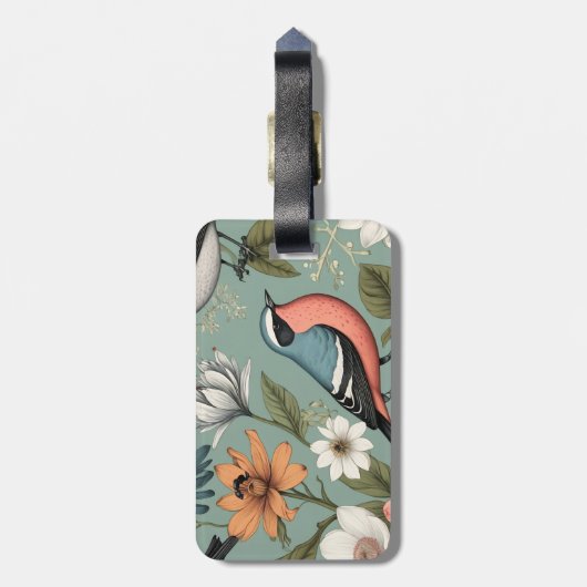 Rustige Denne Reisbagage Label Bagagelabel (Achterkant verticaal)