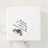 Rustige Denneappels & Dennentakken Trouw Dankjewel Bedankjes Labels (In situ)