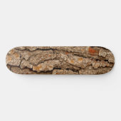 Rustige dennenbast textuur persoonlijk skateboard (Horizontaal)