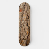 Rustige dennenbast textuur persoonlijk skateboard (Voorkant)
