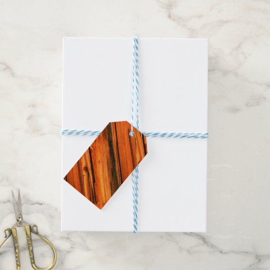 rustige denplank cadeaulabel (Met Touw)