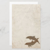 Rustige dolfijnenwedstrijd briefpapier (Voorkant / Achterkant)