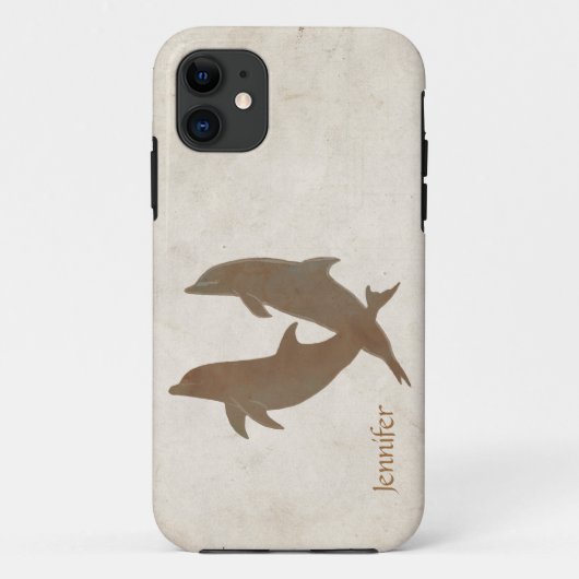 Rustige dolfijnenwedstrijd Case-Mate iPhone case (Achterkant)