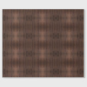 Rustige, donkerbruine houten flank landstijl cadeaupapier (Vlak)