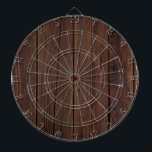 Rustige, donkerbruine houten flank landstijl dartbord<br><div class="desc">Rustige donkerbruin hout - Houten fence fotografie landstijl Gift</div>