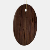 Rustige, donkerbruine houten flank landstijl keramisch ornament (Rechts)