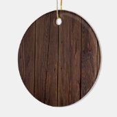 Rustige, donkerbruine houten flank landstijl keramisch ornament (Links)