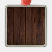 Rustige, donkerbruine houten flank landstijl metalen ornament (Voorkant)