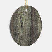 Rustige, donkere, weetherde houten achtergrond keramisch ornament (Rechts)