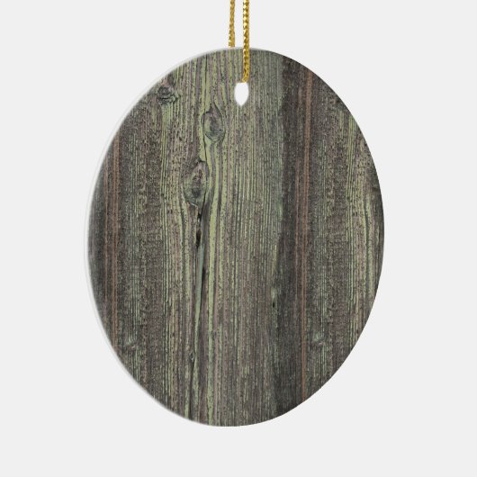 Rustige, donkere, weetherde houten achtergrond keramisch ornament (Rechts)