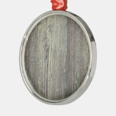 Rustige, donkere, weetherde houten achtergrond metalen ornament (Links)