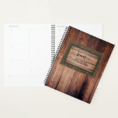 Rustige, donkerschors, gepersonaliseerd planner (Display)