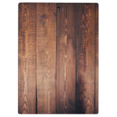 Rustige, donkerschors houten patronen gepersonalis klembord (Achterkant)