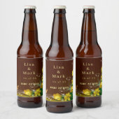 Rustige, donkerwitte bosvlinder bier etiket (Flessen)