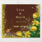 Rustige, donkerwitte bosvlinder bier etiket (Enkel label)