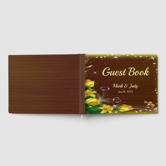 Rustige, donkerwitte bosvlinder gastenboek (Volledig)