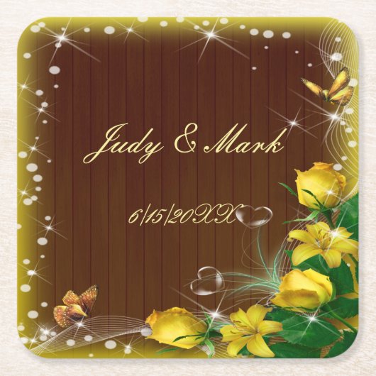 Rustige, donkerwitte bosvlinder kartonnen onderzetters (Voorkant)